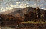 Edward Mitchell Bannister Wall Art - sailboat in river